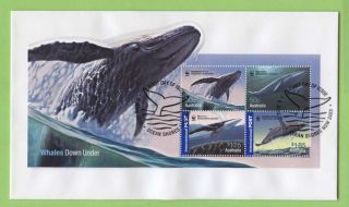 Australia 2006 Whales Miniature Sheet On First Day Cover photo