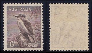 Australia 1937 Kgvi 6d Purple - Brown.  Sg 172.  Sc 173a. photo