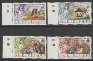 Kiribati Sg373/6 1991 Christmas Fine photo