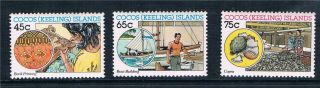 Cocos (keeling) Is 1987 Malay Industries Sg 169/71 photo