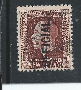 Zealand Official 1915 - 27 8d Red - Brown Fu Sg O103 Cat £190 photo