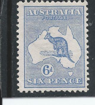 Australia 1913 - 146d Ultramarine Mm Sg 9 Cat £70 photo