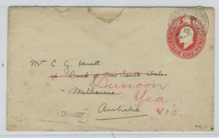 Australia - - Train Post Office Cancel 1912 photo