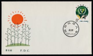 China Pr 1748 Fdc Map,  International Year Of The Disabled photo