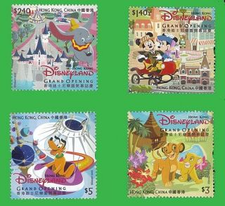 Disney Stamp,  2005 Hk0508 Disneyland Grand Opening,  Cartoon,  Mickey,  Minnie photo