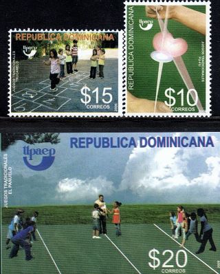 Dominican Upaep Traditional Kids Games Sc 1476 - 1478 2009 photo