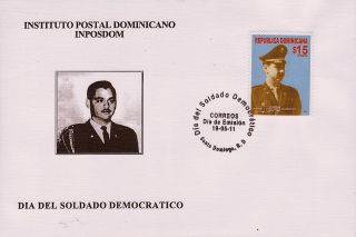 Dominican Colonel Fernando Dominguez Democratic Soldier Sc 1505 Fdc 2011 photo