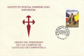 Dominican Republic Order Of The Pilgrims Of The Way Of St James Sc 1516 Fdc 2012 photo