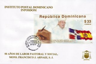 Dominican Pastoral And Social Work Of Bishop Francisco José Arnáiz Sc 1512 Fdc photo