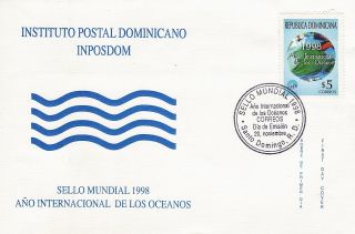 Dominican Intl Year Of The Ocean Sc 1292 Fdc 1998 photo