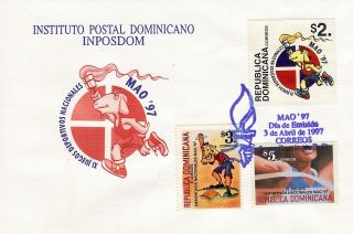 Dominican 11th Natl Sports Games Mao ´97 Sc 1249 - 1251 Fdc 1997 photo