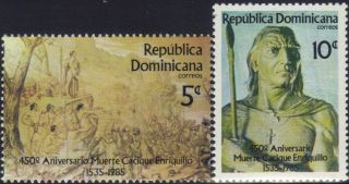 Dominican Cacique Enriquillo Sc 955 - 6 1985 photo
