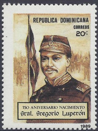Dominican Gen.  Gregorio Luperon Sc 1062 1989 photo