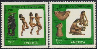 Dominican Upae Pre - Columbian Artifacts Sc 1065 - 6 1989 photo