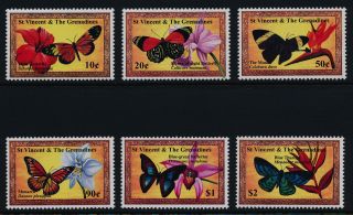 St Vincent 2904 - 9 Butterflies,  Flowers photo