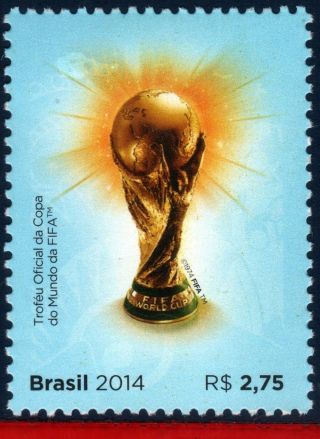 14 - 04 - 2 Brazil 2014 World Cup Championship,  Cup Fifa,  Stamp Of S/s photo