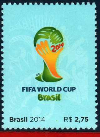 14 - 04 - 3 Brazil 2014 World Cup Championship,  Official Symbol,  Stamp Of S/s photo