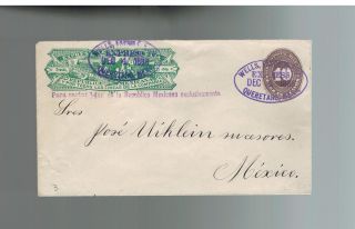 1886 Queretaro Mexico Wells Fargo Express Mail Cover photo
