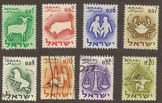 Israel Scott S 190 - 196 & 198,  Symbols Of The Zodiac,  &,  1961 photo