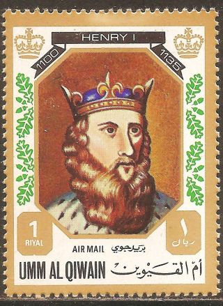 Uae Umm Al Qiwain - 1972 Kings & Queens Of England (henry I - 1100 - 1135) photo