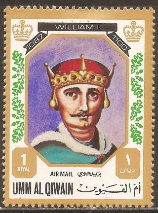 Uae Umm Al Qiwain - 1972 Kings & Queens Of England (william Ii - 1087 - 1100) photo