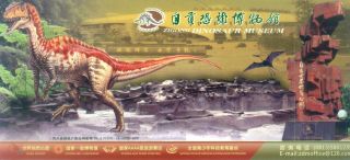 China Dinosaur Fossil Prehistoric Animal Fauna Stamped Postcard photo