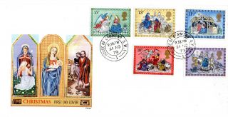 21 November 1979 Christmas Philart First Day Cover House Of Commons Sw1 Cds photo