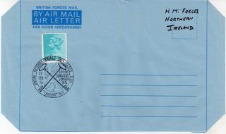 Gb = Postal Stationary - 1975 0.  5p Tied London Spec.  Cancel.  Marked Hm Forces photo