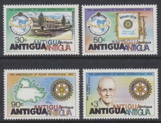 Antigua - 1980 75th Rotary (4v) Um / photo
