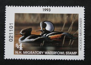 Sale: (nh11) 1993 Hampshire State Duck Stamp photo