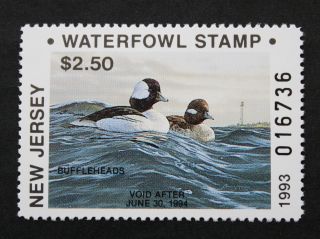 Sale: (nj10) 1993 Jersey State Duck Stamp photo