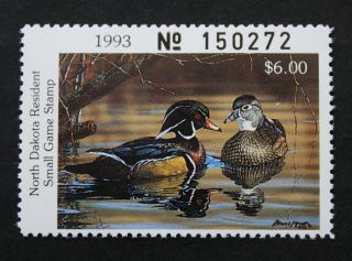 Sale: (nd12) 1993 North Dakota State Duck Stamp photo