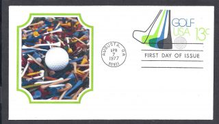 U583 Golf Stamped Envelope photo