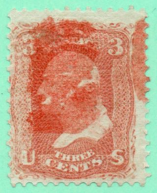 94 F Grill Early Us Stamp Fancy Red Cancel Faults photo