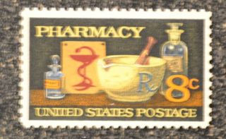1972 Us 1473 8c Pharmacy Nh Vf photo