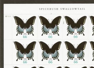 66c Spicebush Swallowtail Butterfly - 2013 Issue - Sheet Of 20 photo