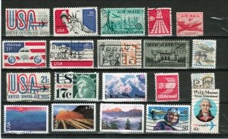 Us (1941 - 2008) Air Mail Issues.  Selection. . photo