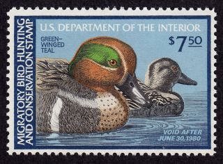 Us Scott Rw46 Federal Duck Stamp - Never Hinged - 1979 Stamp photo