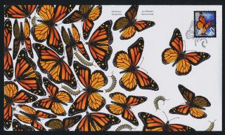 Canada Issue 22c On Fdc Monarch Butterfly,  Insect photo