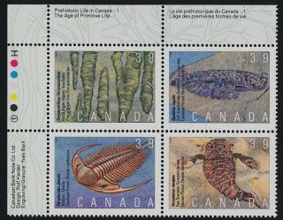 Canada 1282a Top Left Block Fossils photo