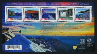 Canada Issue S/s Unseco World Heritage Sites photo