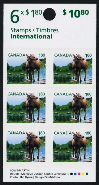 Canada 2512a Booklet Baby Animals,  Moose photo