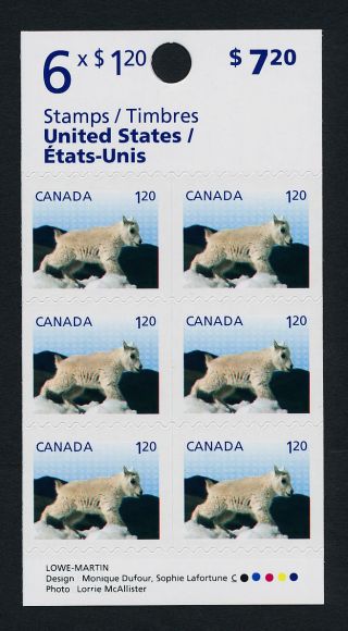 Canada Issue Booklet Mountain Goat,  Baby Animal photo