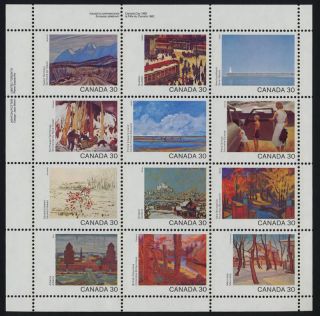 Canada 966a Top Left Plate Block Art,  Canada Day photo