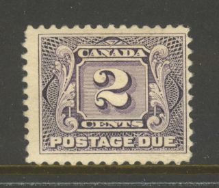 Canada J2,  1906 2c Postage Due - First Postage Due Series,  Hinge Remnant photo