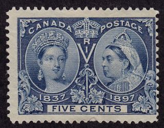 Canada Scott 54 Stamp - No Gum - Old Classic Queens photo