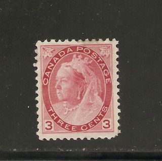 Queen Victoria Numeral Issue 3 Cents Carmine 78 Nh photo