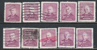 Canada 318 (1) 1952 3 Cent Rose Lilac Sir John Abbott 10 photo