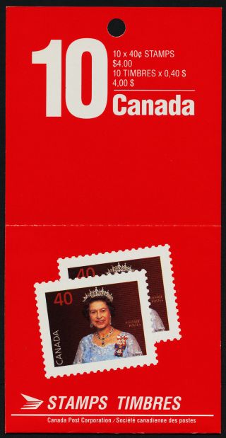 Canada 1168a Open Booklet Bk126 Queen Elizabeth Ii photo