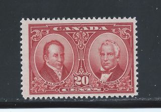 Historical Issue 20 Cents Baldwin & Lafontaine 148 Nh photo